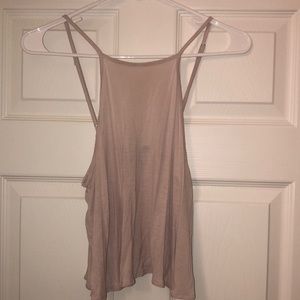 Pale Pink Flowy Spaghetti Strap Top